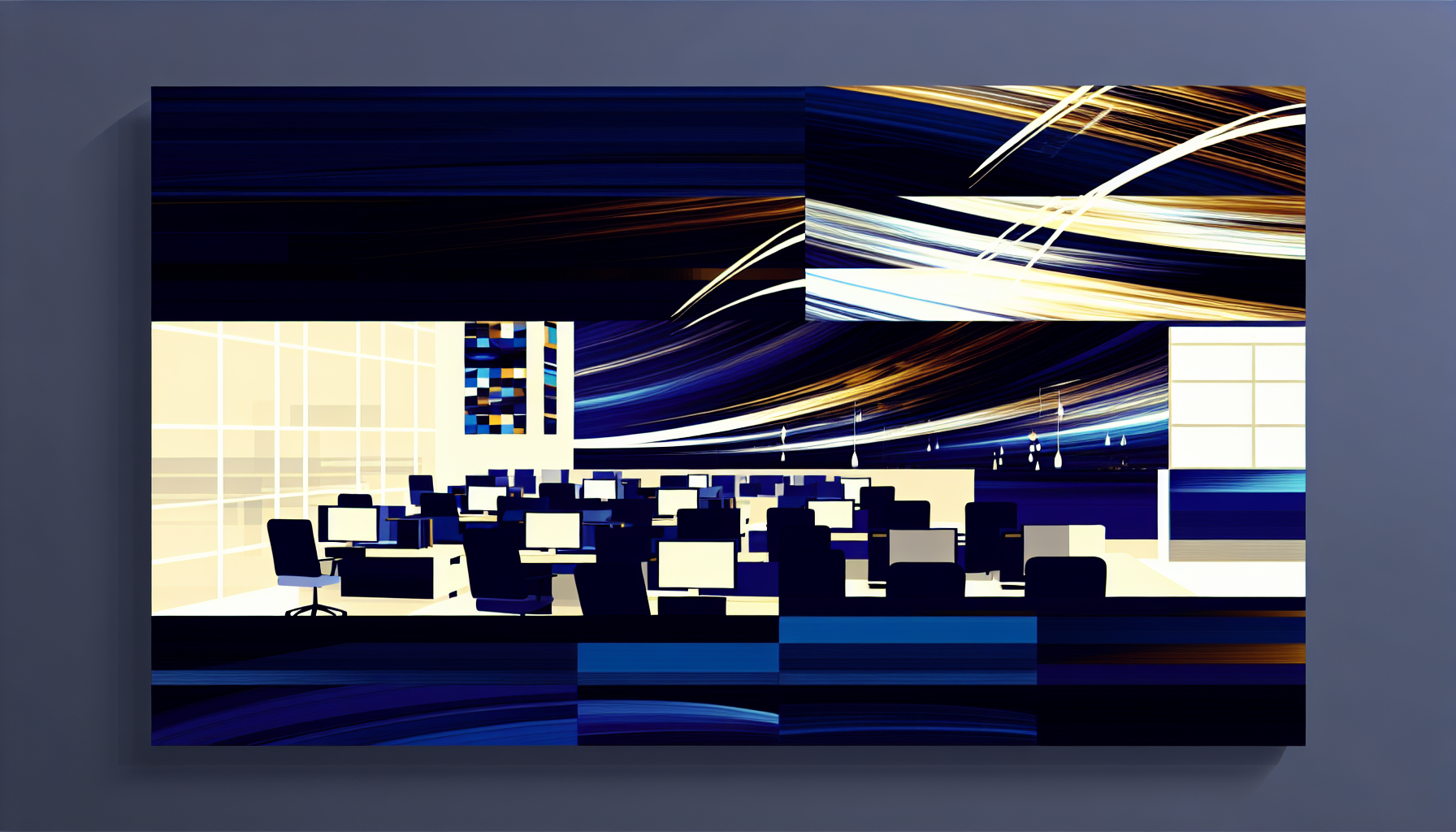 Moderni toimituksemme työtila